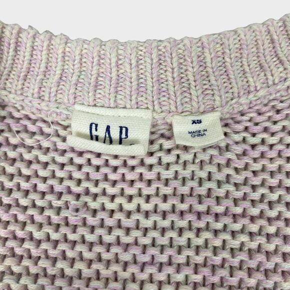 Gap Open Front Lapel Cardi in Marled Pink size XS - Picture 5 of 9